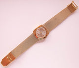 1967 مطلية بالذهب الميكانيكي الفاخر النادر Timex راقب النساء