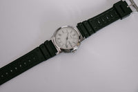 Vintage Silver-tone Timex Watch for Men | 40mm Large Timex Date Watch - Vintage Radar
