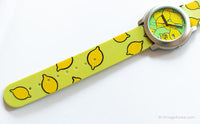 Vita vintage di Adec Lemon Watch | Orologio da stampa limone giallo e verde