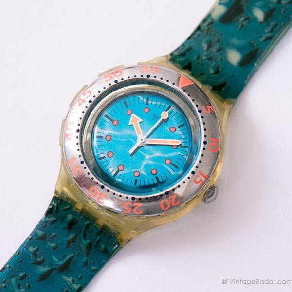 Waterdrop SDK123 Scuba swatch Uhr | 90er Jahre Vintage -Taucher swatch
