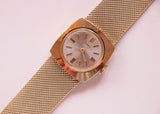 1967 chapado en oro mecánico de lujo raro Timex reloj Para mujeres