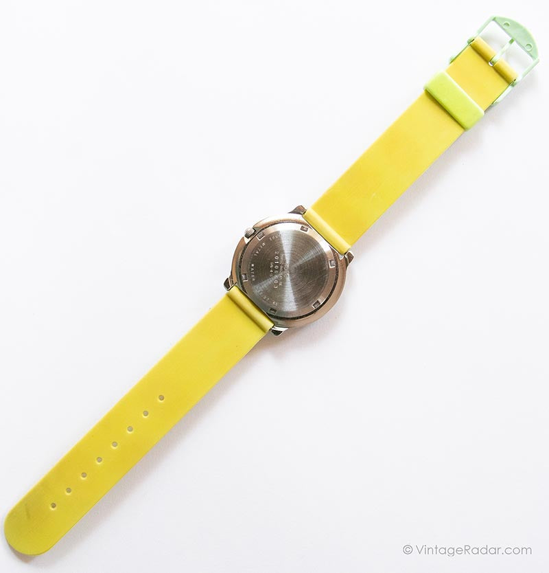 Vintage Life by Adec Lemon Watch | Yellow & Green Lemon Print Watch ...