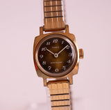 1977 oro vintage Timex Guarda le donne | Signore degli anni '70 Timex Orologio meccanico