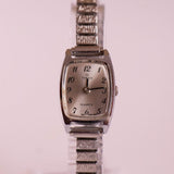 Argenté Timex Quartz montre Pour les dames | Ancien montre pour femme