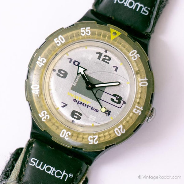 Wasserslide SDB112 Scuba swatch Uhr | 90er Jahre Vintage -Taucher Uhr