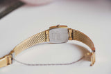 2C20-5090 Ladies Seiko Watch | Square Gold-Tone Luxury Quartz Watch - Vintage Radar