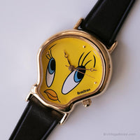 Vintage des années 1990 Tweety-en forme de montre par Armitron | Ton d'or Looney Tunes montre