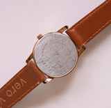 Chapado en oro Citizen 1012 K13131 reloj | Fecha de números romanos reloj