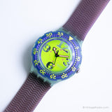 1991 Swatch SDN103 Spray Up Uhr | Vintage Green Swatch Scuba