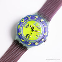 1991 Swatch SDN103 Spray Up Uhr | Vintage Green Swatch Scuba