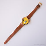 1997 tono de oro vintage Tweety reloj para ella | Armitron Looney Tunes reloj