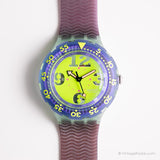 1991 Swatch SDN103 SPRAY UP Watch | Vintage Green Swatch Scuba