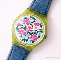 Mazzolino GG115 Vintage Swatch reloj | 1992 Floral Swatch reloj