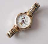 Vintage de tono de oro Minnie Mouse reloj para mujeres accutime reloj Cuerpo