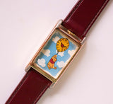 EXTRAÑO Timex Disney Winnie the Pooh Flying Balloon reloj Antiguo