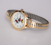 Gold-tone Vintage Minnie Mouse Watch for Women Accutime Watch Corp