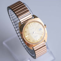 Seltener goldener Luxusautomatik Kelton Uhr | Jahrgang Kelton Uhren