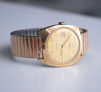 Seltener goldener Luxusautomatik Kelton Uhr | Jahrgang Kelton Uhren