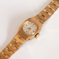 Winzige seltene Vintage Gold-Tone Mechanical Timex Uhr für Frauen