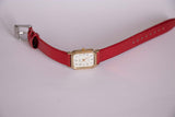 Gold-tone Rectangular Timex Women's Watch | 90s Vintage Timex Quartz