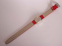 Goldfarbener Rechteck Timex Damen Uhr | 90er Jahre Vintage Timex Quarz