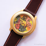 Vintage doodle art vie par adec montre | Citizen Quartz au Japon montre