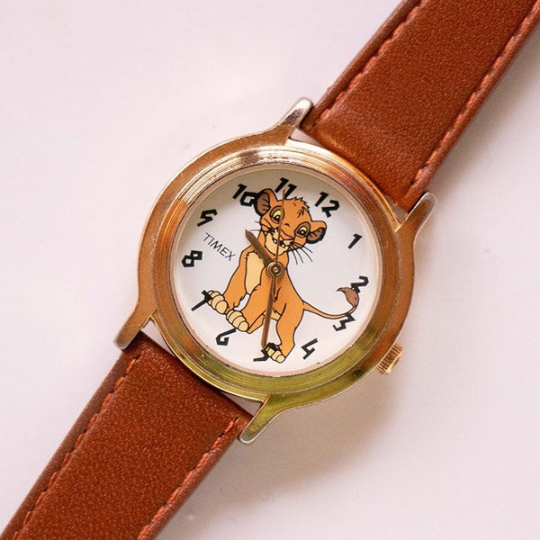 Disney Timex The Lion King Watch | Gold-tone Simba Watch for Women