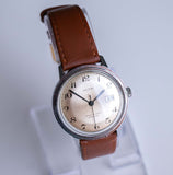 Vintage Silber-Ton Kelton Mechanische Armbanduhr | Armachoc WR Uhr