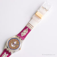 1991 Swatch Nudo rojo LK130 reloj | Regalo de marineros vintage reloj