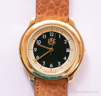 Vintage Gold-Ton-Leben von ADEC Uhr | Citizen Japan Quarz Uhr