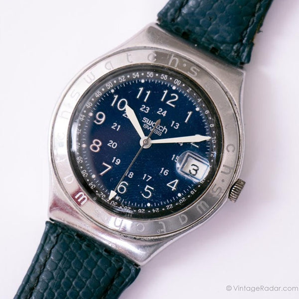 HAPPY JOE BLUE YGS400 Swatch Irony Watch | 1993 Vintage Swatch