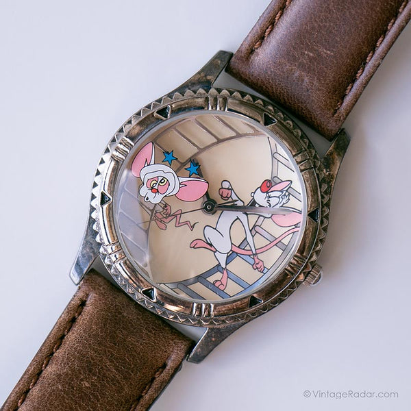 Vintage Pinky und das Gehirn Uhr von Fossil | Looney Tunes Sammlerstück