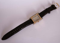 Clásico vintage rectangular Timex reloj | Largo Timex Reloj de pulsera para hombres