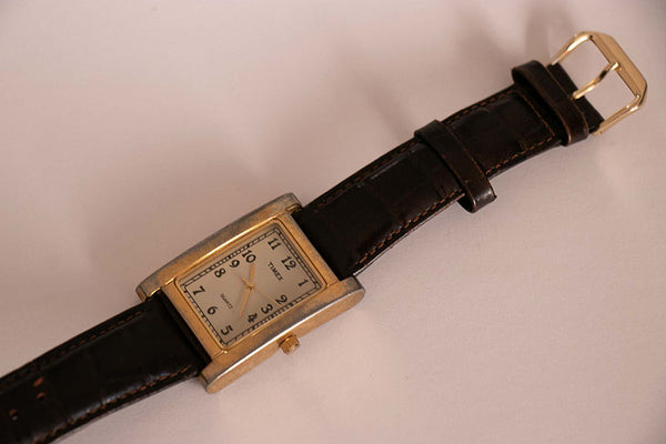 Montre chronographe Timex X Pan Am 42 mm avec bracelet en cuir marron/acier inoxydable/bleu Montre chronographe Timex X Pan Am 42 mm avec bracelet en cuir marron/acier inoxydable/bleu