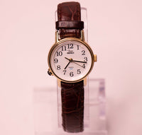 Pequeño tono de oro Timex Indiglo reloj Para el movimiento de cuarzo de las mujeres