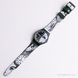 1992 Swatch GB149 Glance Watch | Vintage anni '90 in bianco e nero Swatch
