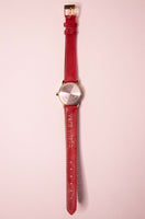 Timex Indiglo -Datumfenster Uhr für Frauen rot Uhr Gurt