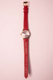 Timex Indiglo Date Window Watch for Women Red Watch Strap