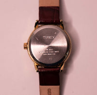 Ancien Timex Lecteur facile montre pour les femmes brunes brunes