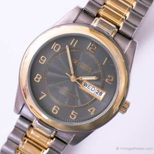 Black and Gold Vintage Benrus Watch | Benrus Watches for Men and Women