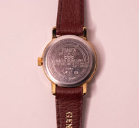1990er Jahre Timex Indiglo WR 30m USA Uhr mit weißem Zifferblatt