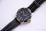 Vintage bnw701 38 mm Benrus montre | Cadran bleu marine Benrus montre