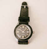 Schwarzer Jahrgang Kelton Mechanisch Uhr | Wasserdichte militärische Armbanduhr