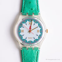 1992 Swatch GK152 البستوني مشاهدة | خمر خضراء Swatch راقب
