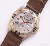 Antiguo Benrus BNW25403W reloj | Lujo de tono plateado Benrus reloj para los hombres