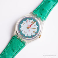 1992 Swatch GK152 Spades montre | Vert vintage Swatch montre