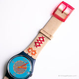 1992 Swatch GN126 CANCUN Watch | Vintage 90s Tribal Swatch Watch