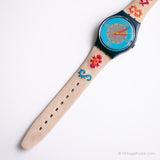 1992 Swatch GN126 Cancún reloj | Vintage Tribal de los 90 Swatch reloj