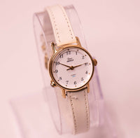 Frauen weiß Timex Indiglo Uhr Für kleine Handgelenke 1990er Jahre