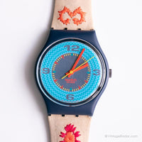 1992 Swatch GN126 Cancun Uhr | Vintage 90s Tribal Swatch Uhr